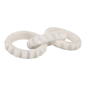 Ornamento a catena in marmo intagliato, scultura decorativa per la casa, il soggiorno, l'ufficio, come elemento decorativo. - Product Image 2