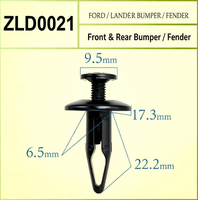 Clips de fixation en plastique pour automobile, personnalisables en gros, attaches universelles pour véhicules, logo, taille et couleur personnalisables