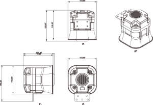 2024 nouveau design sirène haut-parleur lumière pour véhicule <span class=keywords><strong>moto</strong></span> 50W sirène haut-parleur pour <span class=keywords><strong>moto</strong></span> - Product Image 5