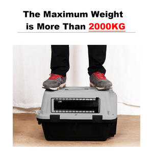 <span class=keywords><strong>Cages</strong></span> de voyage pour animaux de compagnie avec poignées Chenil pour chien Porte métallique Caisse pour chien et chat Plateau en plastique pour voiture aérienne Transport extérieur - Product Image 5