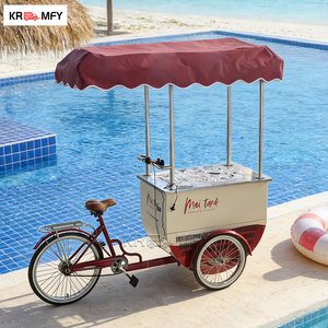 Carrito de Venta de Helados y Comida Remolcable para Bicicleta de Carga, con Construcción Metálica Resistente a la Oxidación para Uso en Exteriores - Product Image 2
