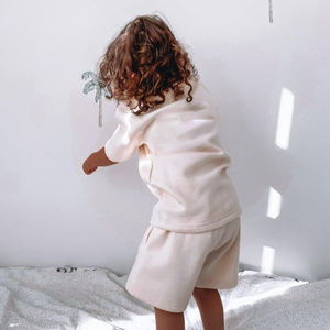 Ensembles de sweats à capuche sportifs en coton doux et élastique personnalisés pour bébés et enfants - Product Image 4