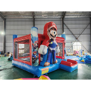 Château gonflable géant commercial 4x4 pour enfants et tout-petits, en PVC, avec souffleur inclus, installation facile, expédié par voie maritime - Product Image 1