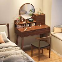 Nouvelle coiffeuse en bois moderne et simple, luxe léger, pour chambre à coucher, bureau de rangement pour le maquillage, pour petit appartement