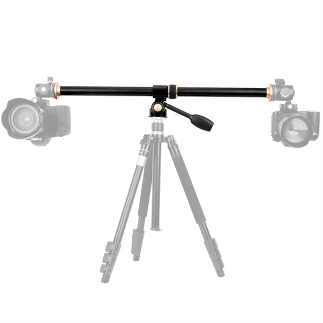 Qzsd Horizontal Bar 61cm 24" Tripod Cross Extension Arm Horizontal Rod Camera Mount Rotatable Multi-angle Center Column