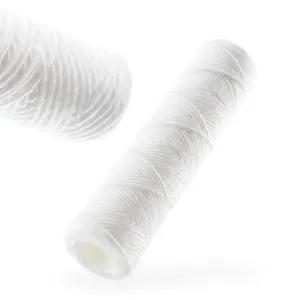 20 Inch Wire Wound Filter Element Absorbent Cotton Thread Pp Line Filter Element For Syrup Filtration