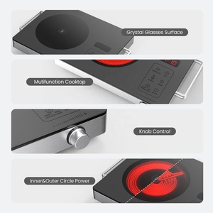 Placa de <span class=keywords><strong>Inducción</strong></span> Ecológica AZK1211A de 1800W, Quemador Multifunción con Panel Microlite Impermeable, <span class=keywords><strong>Cocina</strong></span> Infrarroja Sin <span class=keywords><strong>Radiación</strong></span> - Product Image 6
