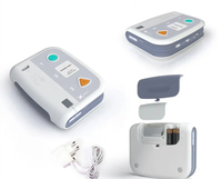 AMAIN CE Simulateur de défibrillateur externe automatique Entraîneur AED en espagnol et en anglais Entraîneur de défibrillateur AED