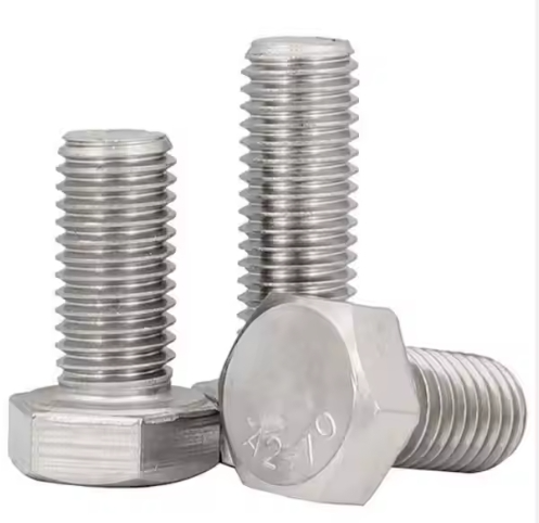 Ms Thread Bolt Zinc Plated Steel Hexagon Head Bolts M8 Coarse Thread Grade 2 Full ...