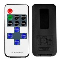 Vente chaude RF sans fil LED gradateur bande contrôleur de lumière 11 touches télécommande avec multi-fréquence DC 5-24V 6A courant de sortie