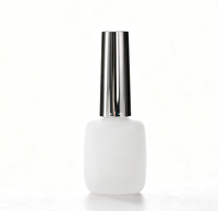 Flacon de vernis à ongles effet luxe pour colle, finition mate très prisée avec couvercle doré, sérigraphie personnalisée, différents pinceaux