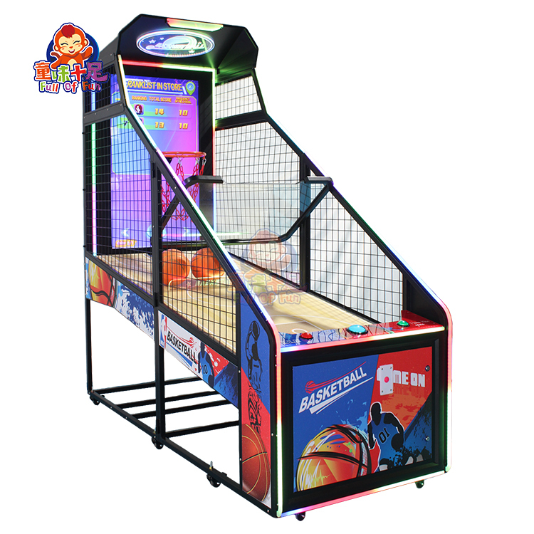 LED Screen Arcade Basketball Shooting Game Machine Coin Operated Commercial Street Basketball Hoop Game