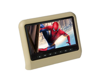 Moniteur d'appuie-tête universel pour voiture avec écran LCD de 9 pouces pour lecteur et système de divertissement arrière avec écran tactile, prise en charge USB et SD