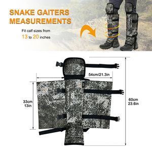 Mydays người đàn ông công nghệ của xé thủng đâm kháng cắn bảo vệ màu đen kaki màu xanh lá cây rắn gaiter cho săn bắn ngoài trời Cắm Trại Đi Bộ Đường Dài - Product Image 4