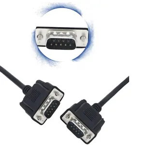 Vente en gros 1.5 mètres de câble d'extension D-sub DB9 RS232 série 9 broches mâle à mâle pour modem d'ordinateur d'imprimante