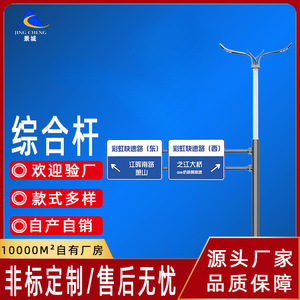 Poteaux de signalisation et de signalisation routière en gros d'usine, poteaux de signalisation de type F, poteaux de surveillance, poteaux multifonctionnels partagés pour routes - Product Image 3