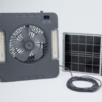 Projecteur solaire LED extérieur étanche IP65 avec ventilateur pour éclairage extérieur