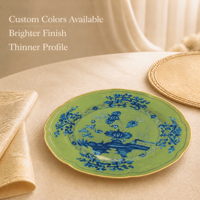 Ensembles de vaisselle vintage en porcelaine bleu clair, compatibles micro-ondes et lave-vaisselle, bols durables pour la maison, assiettes plates pour restaurant
