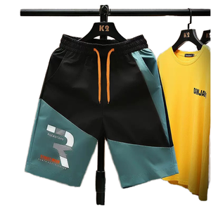 Pantalones Cortos Casuales de Verano para Hombre, 100% Poliéster, Transpirables, de Secado Rápido, Cintura Elástica, Malla Sublimada, Antiarrugas - Product Image 1