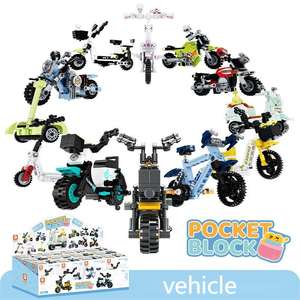 Mini 3D <span class=keywords><strong>Pluzz</strong></span> brique bloc construction véhicule jouet enfant bricolage ordinateur Table ornement décoration éducatif cadeau modèle jouet - Product Image 4