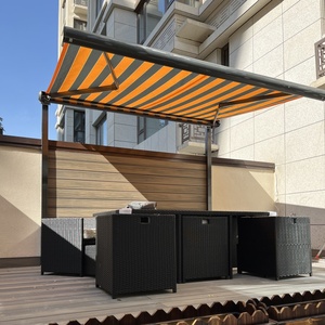 Balcone Veranda Cover Pare-Soleil Pôle Pare-Soleil Grand Pare-Soleil Extérieur Bras Pliant Auvents Rétractables Pare-Soleil Manuel - Product Image 2