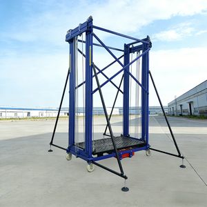 इलेक्ट्रिक मोबाइल मचान 2-12 मीटर, 500 किलोग्राम, फोल्डेबल पोर्टेबल लिफ्टिंग प्लेटफॉर्म इनडोर/आउटडोर रखरखाव के लिए उपयुक्त - Product Image 6