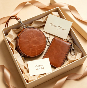 Portafoglio di Lusso in Vera Pelle Personalizzato per Uomo e <span class=keywords><strong>Donna</strong></span>, Porta Carte di Alta Qualità con Cerniera, Portatile, Confezione Regalo Personalizzata - Product Image 6