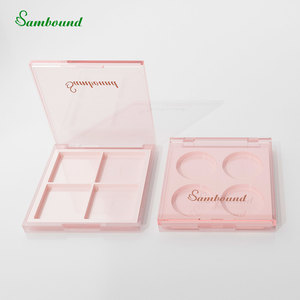 Palette de fards à paupières multicolores en plastique ABS transparent de grande taille à 4 couleurs - Product Image 5