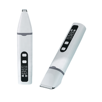 Tondeuse électrique 4 en 1 pour chien et animaux de compagnie Tondeuse à ongles rechargeable sans fil pour chien et chat Toilettage avec écran LCD