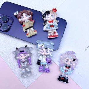 Customizable Cartoon Luminous Girl Resin Crafts Cartoon Pendant Resin Molds Silicone for Decoration