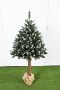 พีวีซีแหลมสีขาว1.6เมตรต้นคริสต์มาสและกรวยสนรูปทรงพิเศษต้นคริสต์มาสประดิษฐ์แปลก - Product Image 2