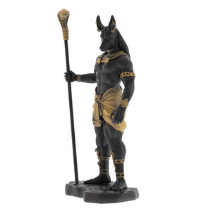 Estatua de <span class=keywords><strong>Dios</strong></span> Jackal de recuerdo, tesoros de la tumba egipcia de poliresina - Product Image 1