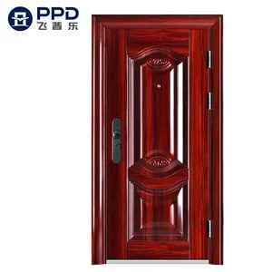 Phipulo 2020 Latest Design China Supplier Luxury House Romania Style Main Outdoor Entry Iron Door Security Steel Door