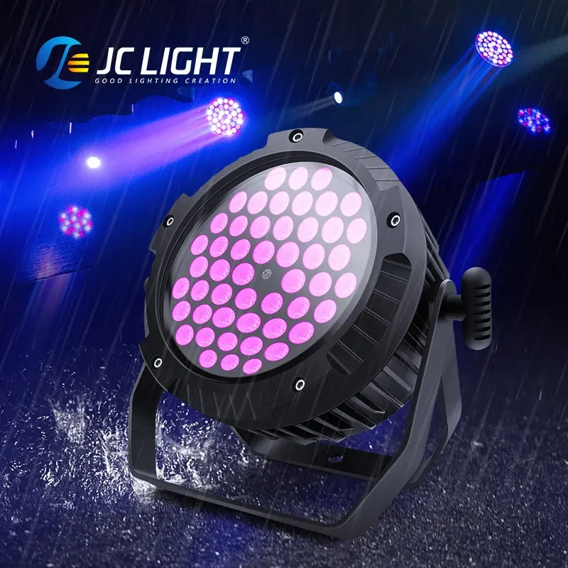 Outdoor Waterproof 54*3w RGB 3in1 RGBW warm cool white Led Par Light for Dj Party Wedding Disco Performance Bar Stage Light