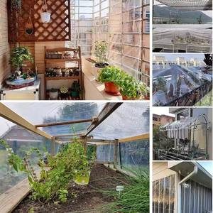 Bâche en PVC transparent épaissi de 0,5 mm, 100 % polyester, anti-UV, imperméable, écran de protection contre la pluie <span class=keywords><strong>pour</strong></span> <span class=keywords><strong>terrasse</strong></span> extérieure, gazebo - Product Image 5