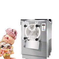 Congélateur commercial vertical en acier inoxydable 5L pour la fabrication de glaces italiennes, sundae et gelato