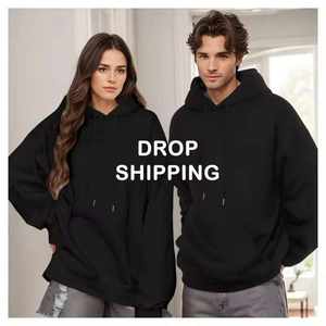 Sweat-shirt à capuche oversize pour homme, imprimé personnalisé, style streetwear d'hiver, avec fermeture éclair, uni et épaules tombantes - Product Image 3