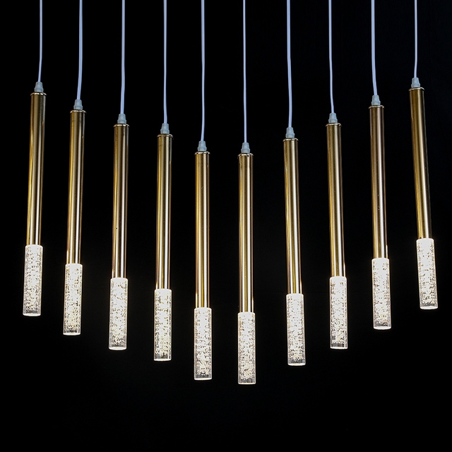 Ceiling Hanging 10 Heades Led LT240053-99 White Lamp Tube Shaped Tube Xmas Party Wedding Halloween Lights Holiday Tube Light