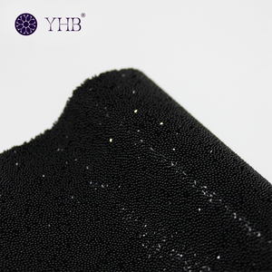 Tissu en strass de haute qualité, personnalisé en usine, entièrement recouvert de strass argentés scintillants et brillants - Product Image 3