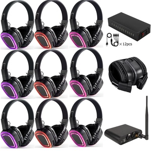 Auriculares Inalámbricos Qualcomm Over-ear de Fábrica, de Uno a Muchos, para Discoteca Silenciosa, Respiración, Relajación, Meditación, Auriculares y Transmisores - Product Image 1