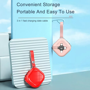 Neues Design <span class=keywords><strong>3</strong></span> in 1 5A Schnell ladegerät Datenkabel Geschenk Creative Multi Retract able With Bracket Design Tragbares USB-Kabel Typ C. - Product Image 4