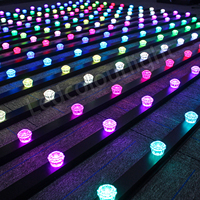 40mm SPI /DMX512 Pixel LED Light Aluminium Diamond Light 3D Led Stage Light IP65 Programmable Christmas RGB Pixel String Light