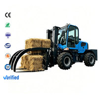 Chariot élévateur tout-terrain 4x4 Yunnei avec positionnement de fourches pour grumes, EPA CE Euro 5, 7m, ISO, machine fiable pour travaux robustes