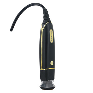 Appareil de beauté RF portable noir et or avec deux applicateurs pour le raffermissement de la peau et l'élimination des rides - Product Image 5