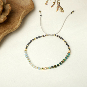 Bracelet ethnique <span class=keywords><strong>Miyuki</strong></span> perlé brin délicat <span class=keywords><strong>pierre</strong></span> naturelle Bracelet femme minimaliste Boho Agate Bracelet - Product Image 3