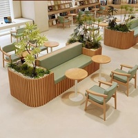 Ensemble de tables et chaises modulaires pour restaurants commerciaux, salons, bibliothèques, espaces de négociation, cafés et salons de desserts - OEM/ODM