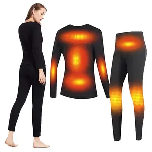 Heated clothing Electric Thermal Underwear USB Rechargeable Heating Suit Sleeve heated underwear For Men