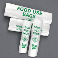 Wegwerp PE T-shirt zakjes voor voedselverpakkingen, handvat op handlengte, boodschappen- & groente/fruitzakjes op rol, groothandel