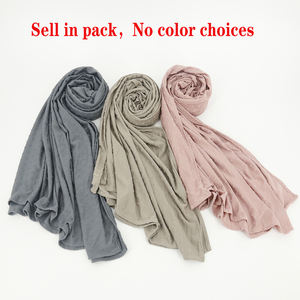 新着工場価格ニュージャージーコットンヒジャブイスラム教徒女性用新品小型ヘアボールジャージースカーフ全11色 - Product Image 6