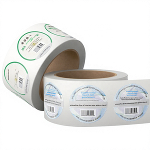 Etiquetas Adhesivas Personalizadas en Forma de Círculo, Impresas en Ocho Colores, Transparentes, con Logotipo, Impermeables, en Rollo, para Marca Registrada - Product Image 2